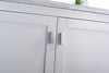 Wilson 36 - White Cabinet + White Stripes Marble Countertop