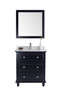 Luna - 30 - Espresso Cabinet + White Quartz  Countertop