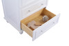 Luna - 30 - White Cabinet + Pure White Phoenix Stone Countertop