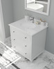 Luna - 30 - White Cabinet + Pure White Phoenix Stone Countertop