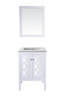 Mediterraneo - 24 - White Cabinet + Matte White Viva Stone Solid Surface Countertop