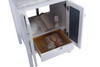 Mediterraneo - 24 - White Cabinet + White Carrara Marble Countertop