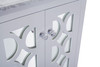 Mediterraneo - 24 - White Cabinet + White Carrara Marble Countertop