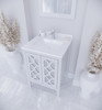 Mediterraneo - 24 - White Cabinet + White Quartz Countertop