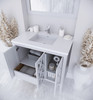 Mediterraneo - 36 - White Cabinet + Matte White Viva Stone Solid Surface Countertop