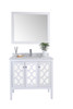 Mediterraneo - 36 - White Cabinet + White Carrara Marble Countertop