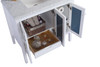 Mediterraneo - 36 - White Cabinet + White Carrara Marble Countertop