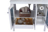 Mediterraneo - 36 - White Cabinet + White Carrara Marble Countertop