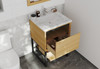 Alto 24 - California White Oak Cabinet + White Carrara Marble Countertop