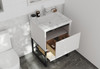 Alto 24 - White Cabinet + White Carrara Marble Countertop