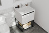 Alto 24 - White Cabinet + White Quartz Countertop