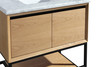 Alto 36 - California White Oak Cabinet + White Quartz Countertop