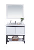 Alto 36 - White Cabinet + White Carrara Marble Countertop