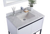 Alto 36 - White Cabinet + White Carrara Marble Countertop