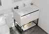 Alto 36 - White Cabinet + White Quartz Countertop