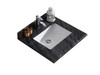 Black Wood Marble Countertop - 24" - Single Hole With Rectangular Sink