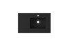 Viva Stone 36" Right Sink Matte Black - Solid Surface Countertop