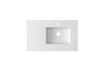 Viva Stone 36" Right Sink Matte White - Solid Surface Countertop