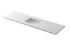 Viva Stone 66" Single Sink Matte White - Solid Surface Countertop