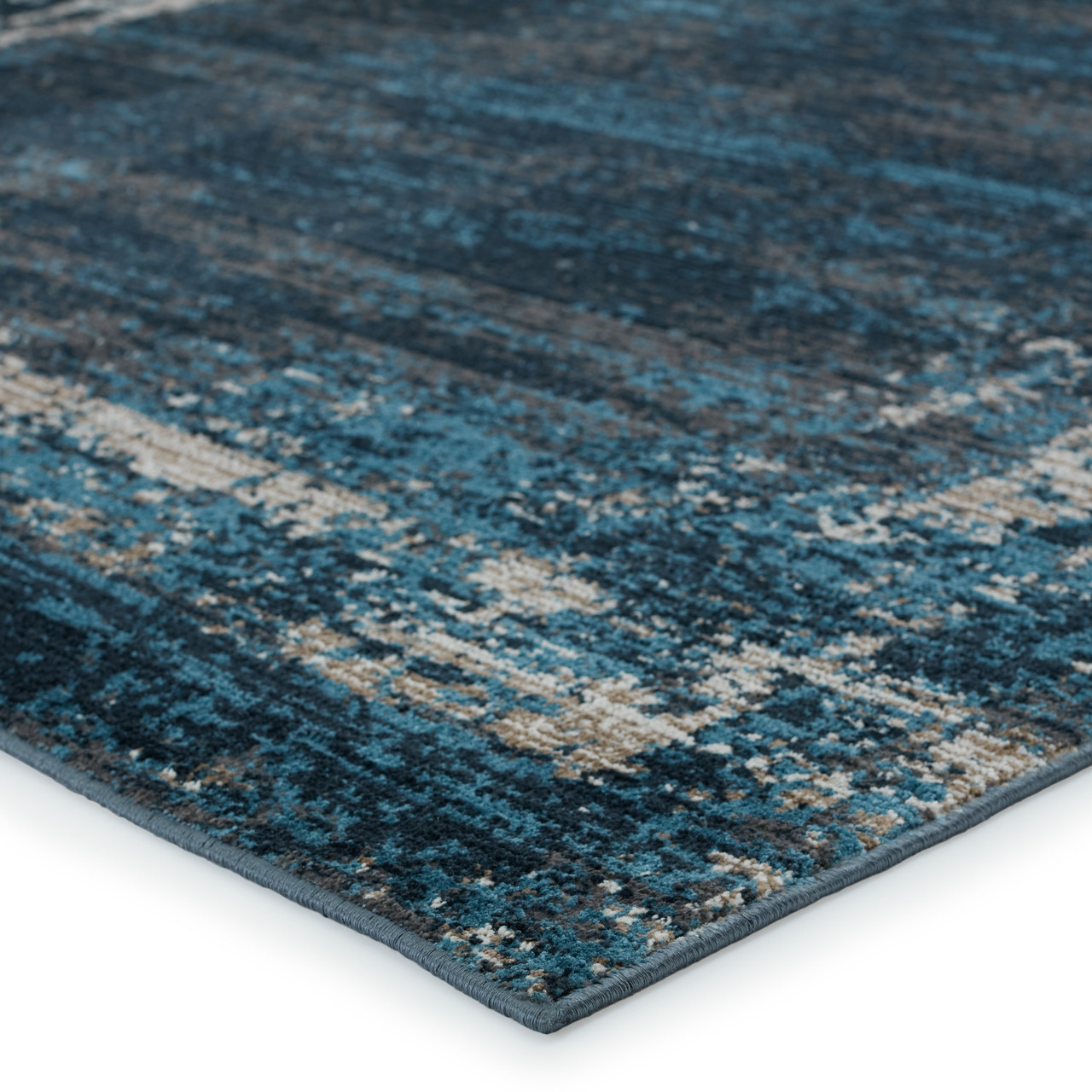 Jaipur Living Tunderra 5 X 8 Gray/Blue Indoor Abstract Industrial