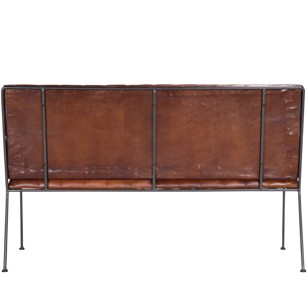Butler Specialty Phoenix Leather & Metal Bench Benches | StudioLX