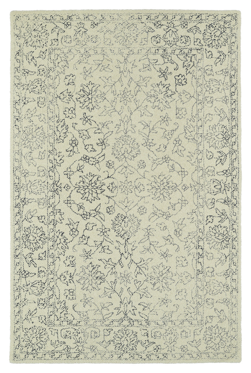 Kaleen Rugs Montage Collection MTG02-01 Ivory Hand Tufted 3'6 x 5'6 Rug
