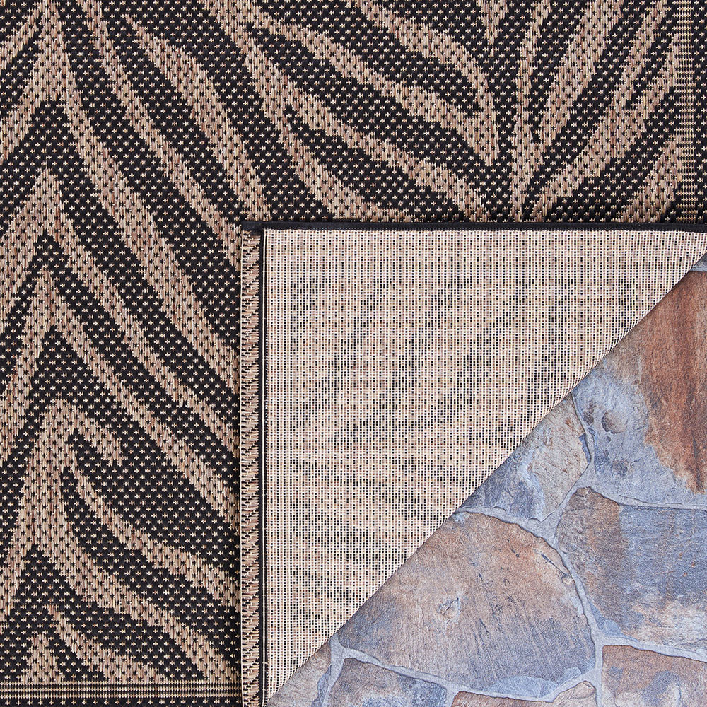 Couristan Recife Zebra Black/cocoa Indoor/outdoor Area Rug - 2' X 3'7 ...