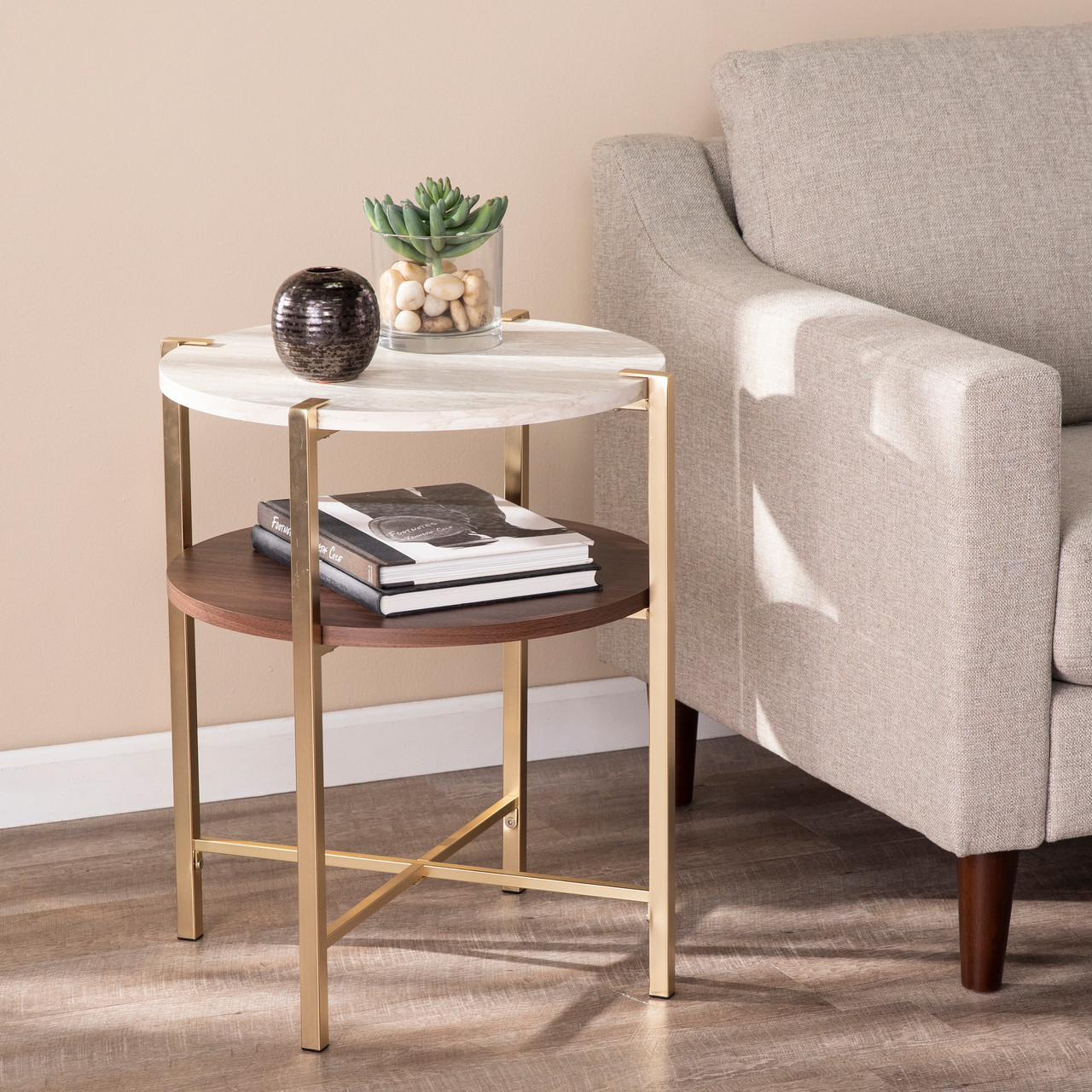 Southern Enterprises Ardmillan End Table - Thumbnail 2