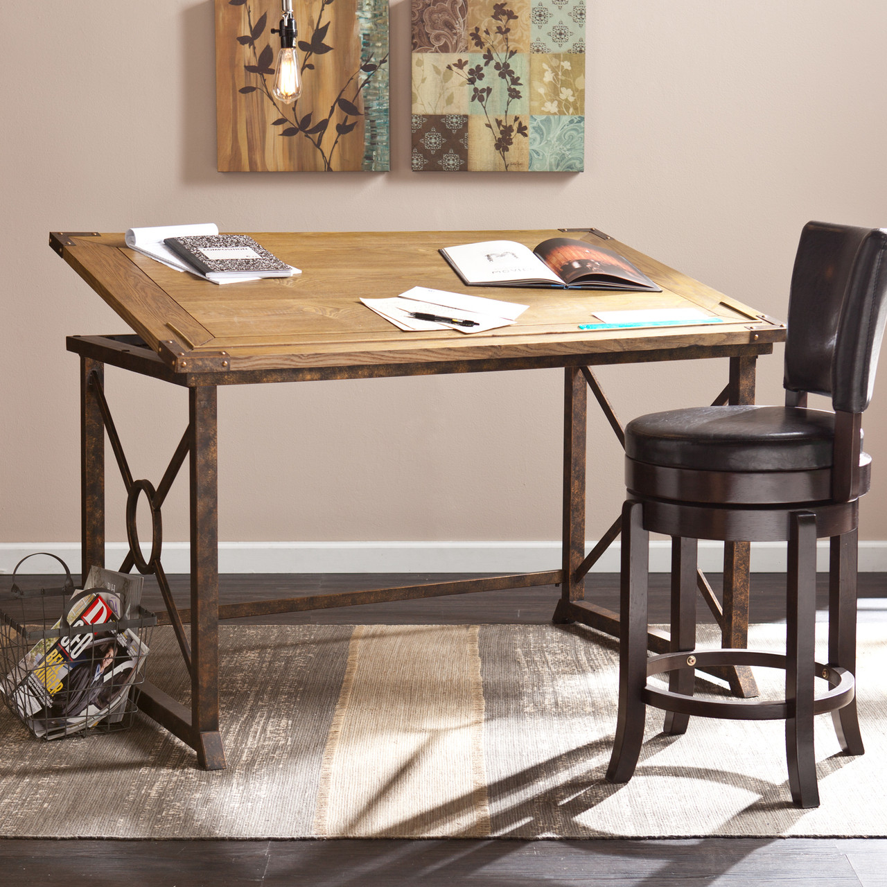 Knightley Tilt-Top Drafting Table - Thumbnail 4