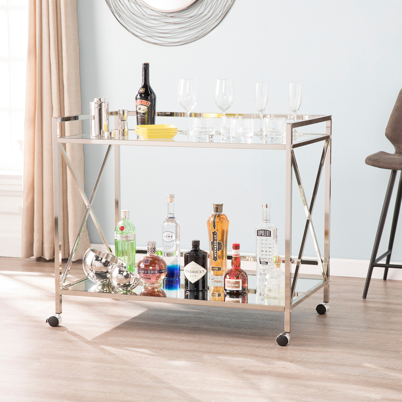 Southern Enterprises Maxton Bar Cart - Thumbnail 5