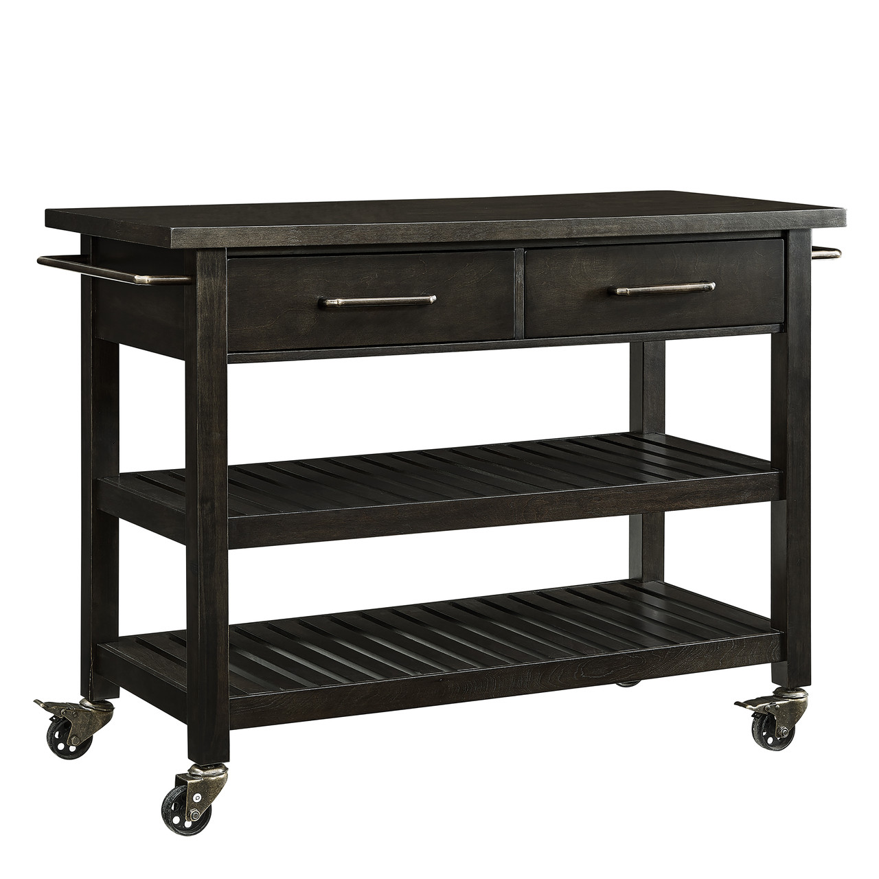 Havelock Farmhouse Rolling Kitchen Island - Thumbnail 2