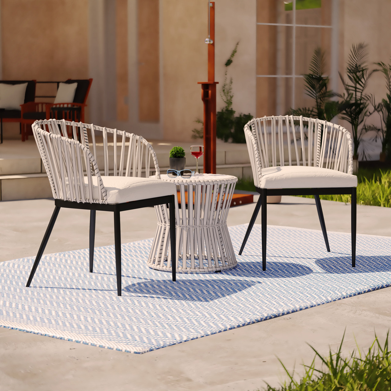Southern Enterprises Melilani Outdoor Chairs - Thumbnail 3