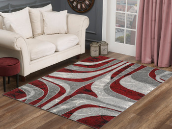 L'Baiet Chelsea Ch497 Red Area Rugs