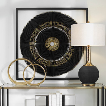 Uttermost Sandara Black And Gold Shadow Box