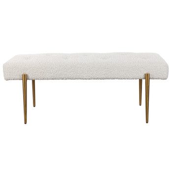 Uttermost Olivier White Bench