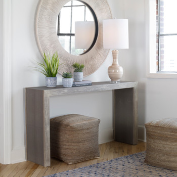 Uttermost Aerina Aged Gray Console Table