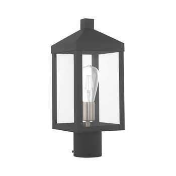 Livex Lighting 1 Lt Scandinavian Gray Outdoor Post Top Lantern - 20590-76