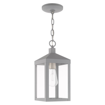 Livex Lighting 1 Lt Nordic Gray Outdoor Pendant Lantern - 20591-80