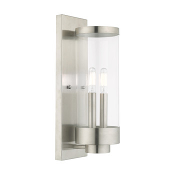 Livex Lighting 2 Lt Brushed Nickel Outdoor Wall Lantern - 20722-91