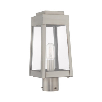 Livex Lighting 1 Lt Brushed Nickel Outdoor Post Top Lantern - 20853-91