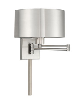 Livex Lighting 1 Lt Brushed Nickel Swing Arm Wall Lamp - 40034-91