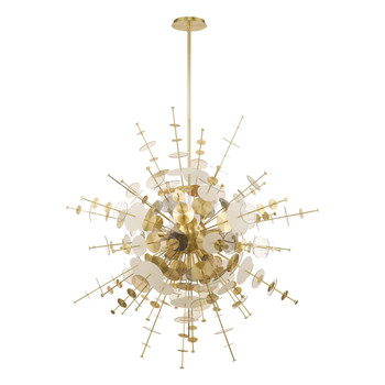 Livex Lighting 12 Lt Satin Brass Grand Foyer Pendant Chandelier - 40079-12