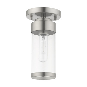 Livex Lighting 1 Lt Brushed Nickel Ceiling Mount - 40480-91