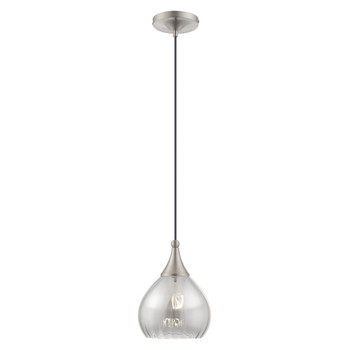 Livex Lighting 1 Lt Brushed Nickel Mini Pendant - 40645-91