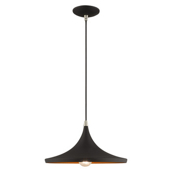 Livex Lighting 1 Lt Black Mini Pendant - 41187-04