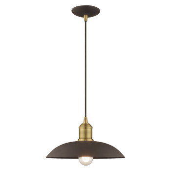 Livex Lighting 1 Lt Bronze Mini Pendant - 41193-07