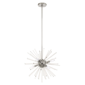 Livex Lighting 6 Lt Polished Chrome Pendant Chandelier - 41254-05