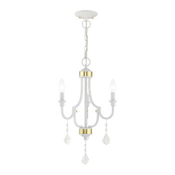 Livex Lighting 3 Lt White Mini Chandelier - 41273-03