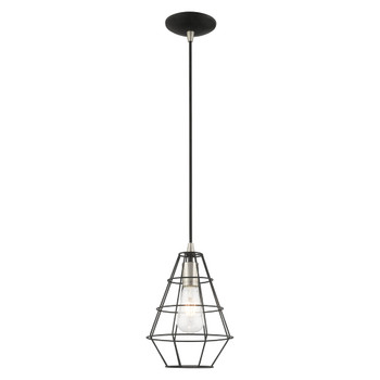 Livex Lighting 1 Lt Black Mini Pendant - 41322-04