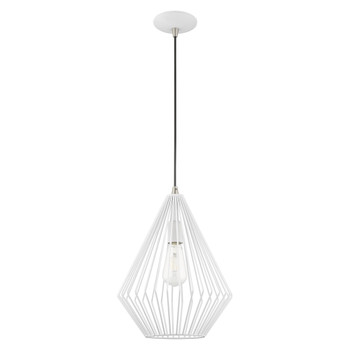 Livex Lighting 1 Lt White Mini Pendant - 41325-03